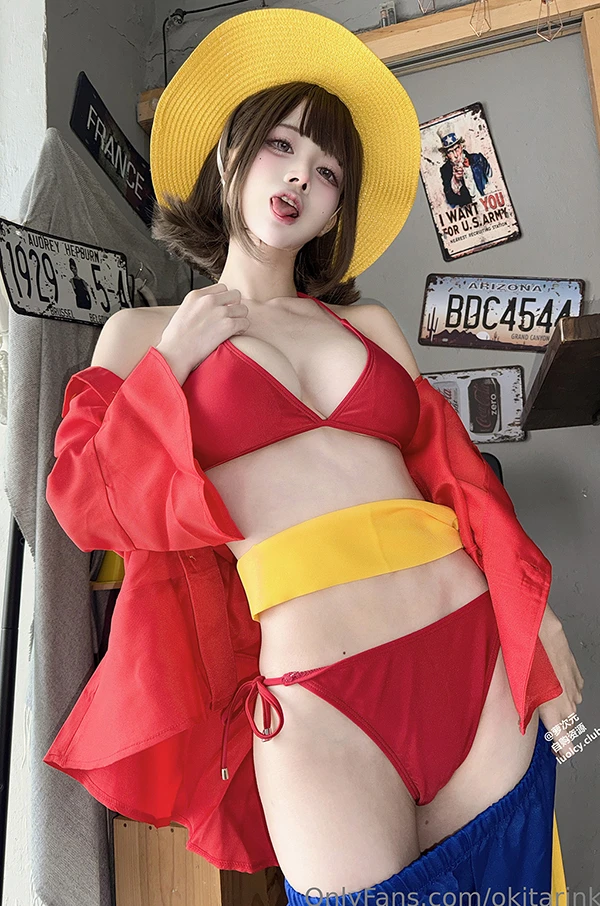 巨乳福利姬沖田凜花Rinka 草帽海贼无圣光图集